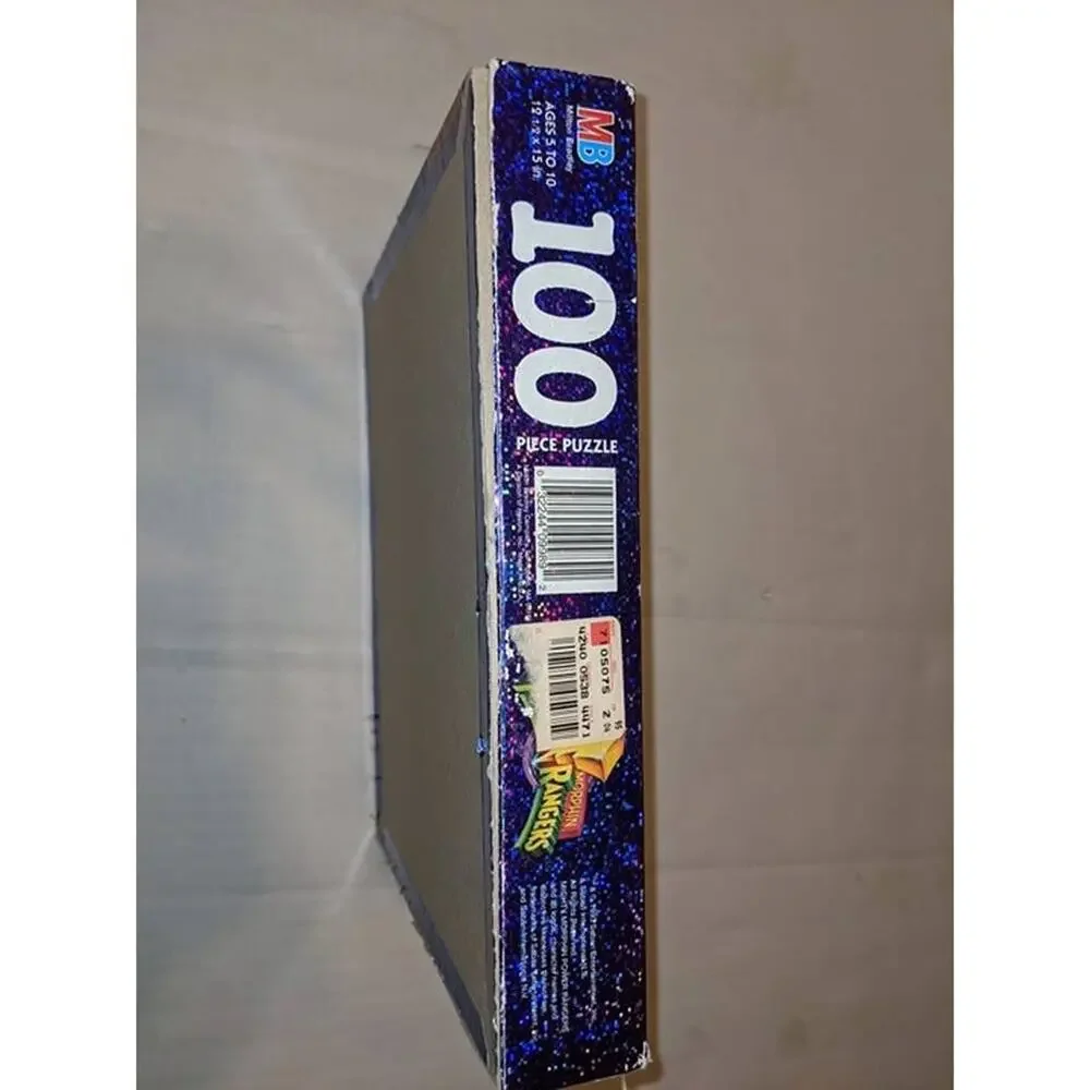 Vintage 1994 Mighty Morphin Power Rangers Megazord 100 Pc Holographic Puzzle MB